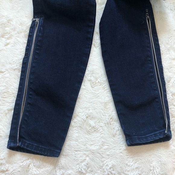 J Brand Klash Ankle Zip Dark Wash Skinny Jeans Size 25 - Picture 14 of 14